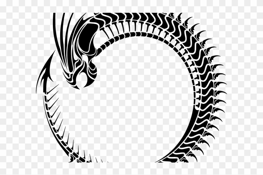 Ouroboros Clipart Tribal - Circle Logo Design Tribal #1619775