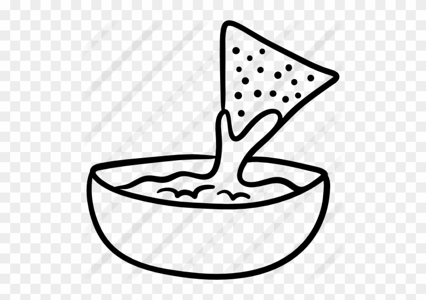 Graphic Black And White Download Free Food Icons - Easy To Draw Nachos #1619852