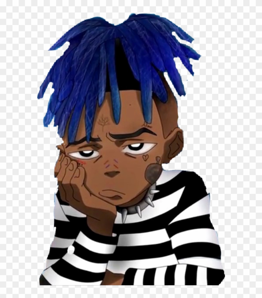 Xxxtentacion Blue Hair Drawing.