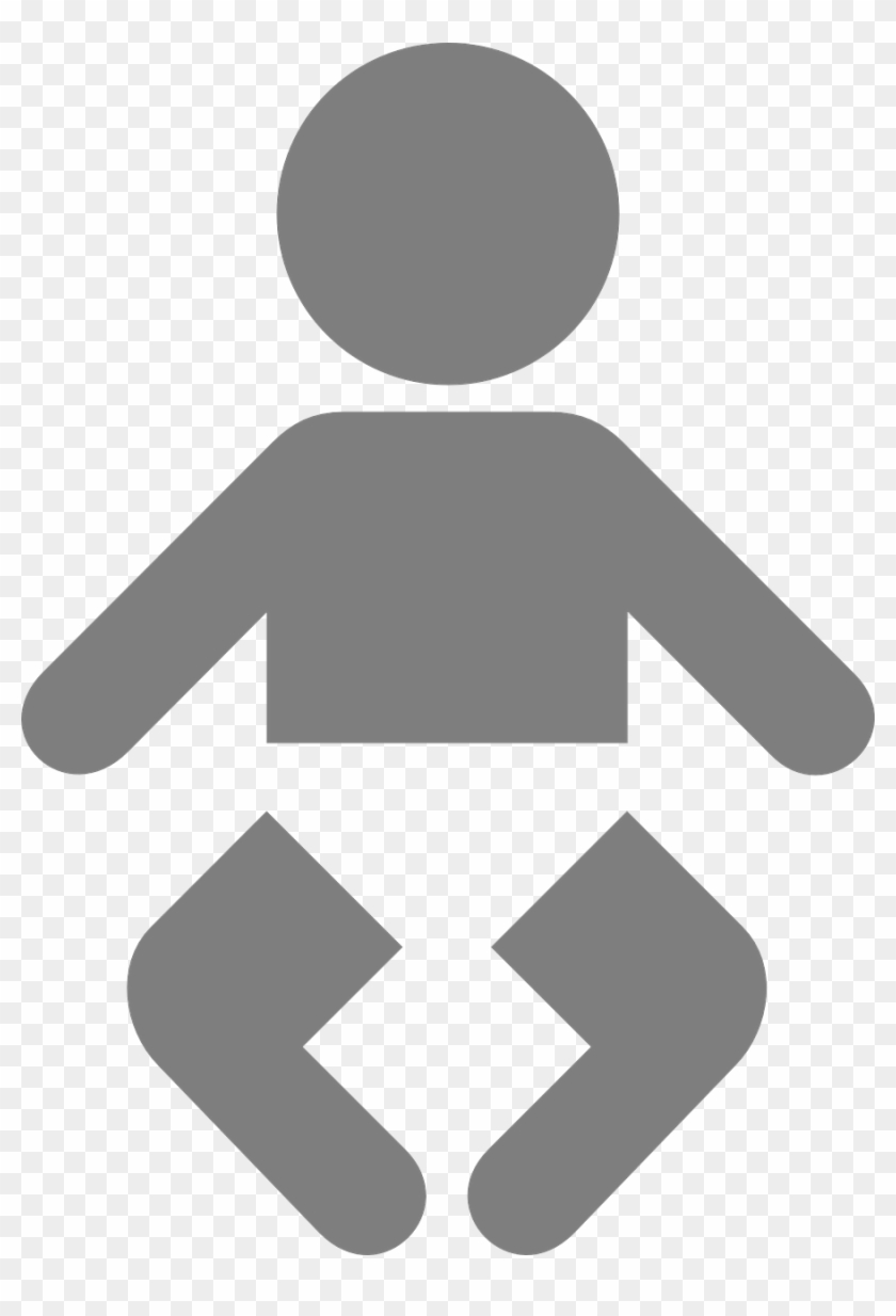 Baby,pictogram,baby Change,winding Spyce,gray,diapers,free - Baby Icon Png Gray #1619953