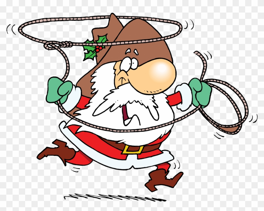 Hat Christmas Lasso Transprent - Santa Claus Cowboy Png #1620069