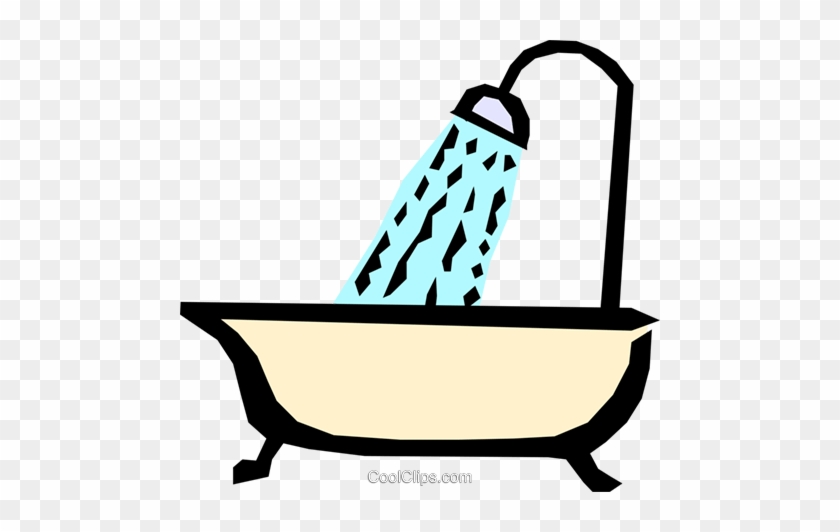 Shower Royalty Free Vector Clip Art Illustration - Don T Take Long Showers #1620105