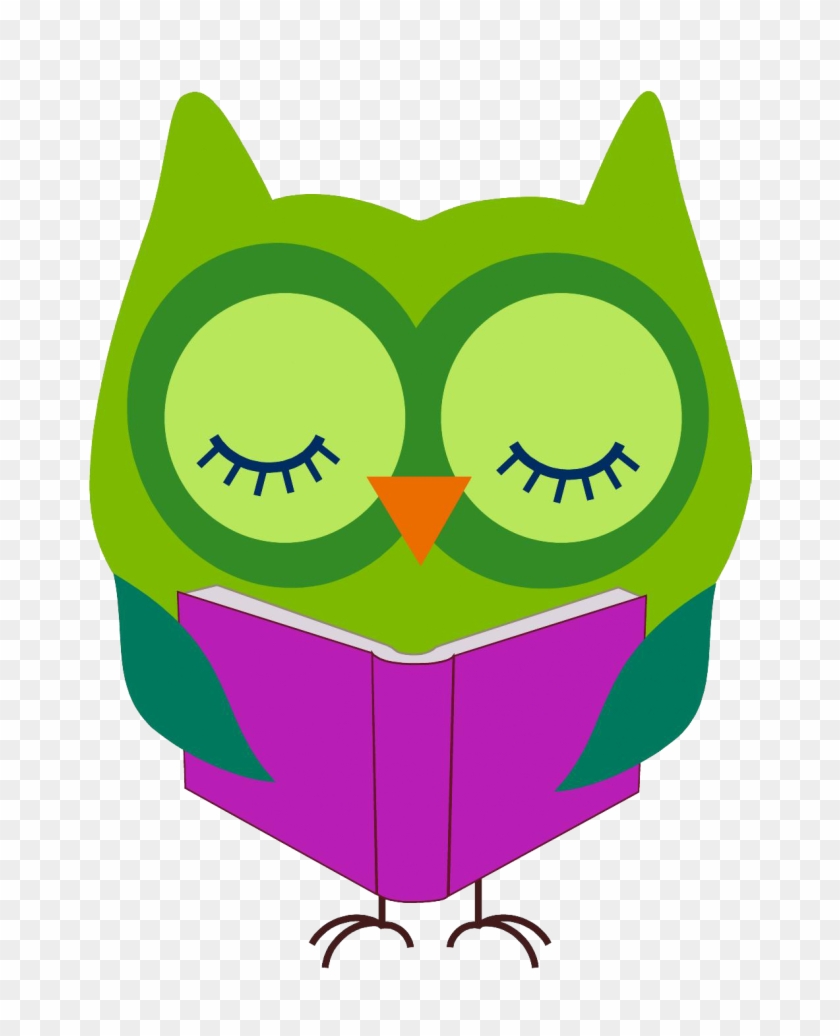 Medium To Large Size Of Cute Owl On Books Education - Owl Reading Clipart #1620184