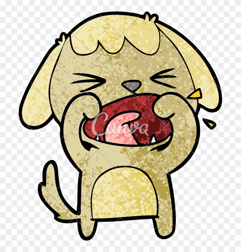 Cute Cartoon Dog Barking Vector Icon Illustration - Vector Graphics #1620326