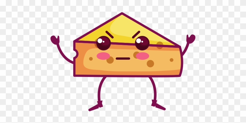 Cheese Slice Kawaii Character - Kawaii Cheese #1620496