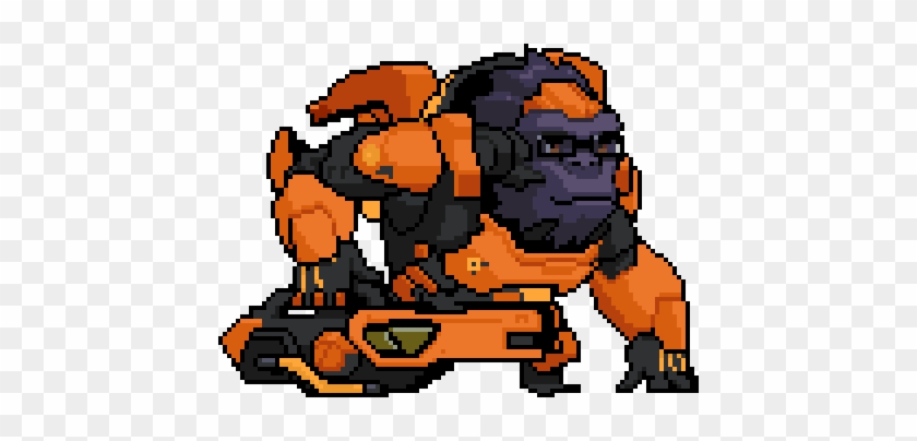 Here You Are Ma'am - Overwatch Winston Pixel Spray #1620521