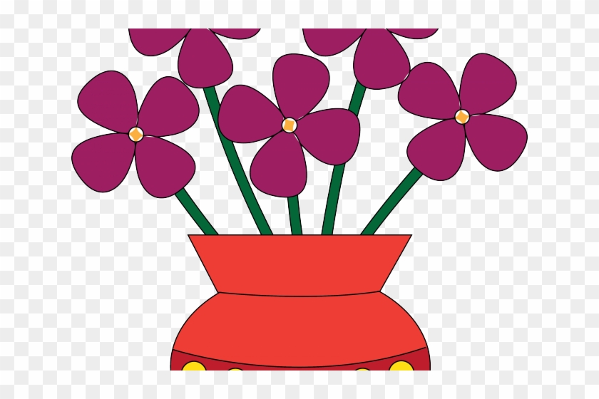 Bouquet Clipart Clip Art - Flowers In A Vase Cartoon #1620624