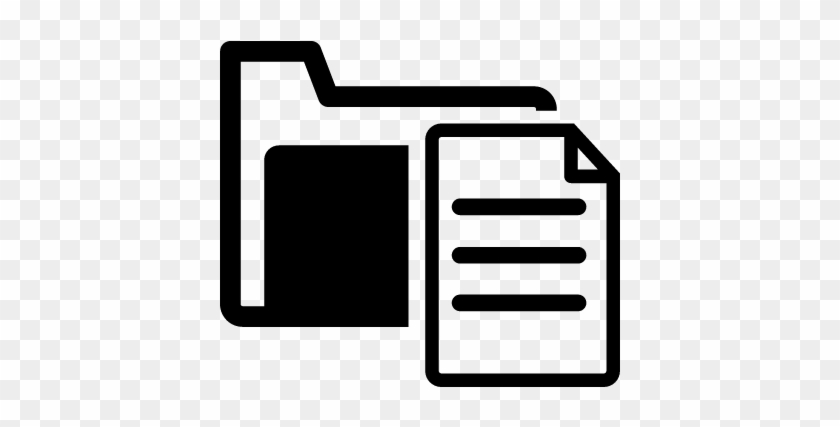 Folder With A Document Page Vector - Classification Icon Free - Full ...