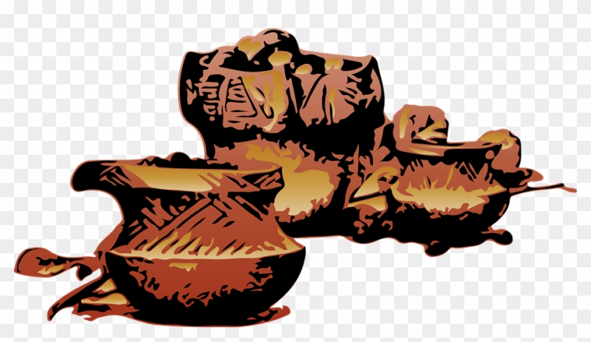 Pottery Pots Clay - เครื่องปั้นดินเผา Png #1620767