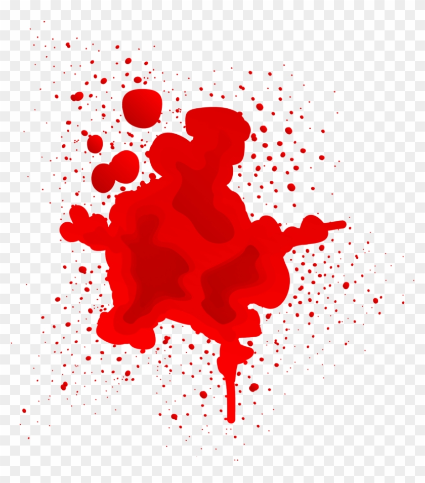 Halloween Vector Free Png Blood Splash - Blood Vector Png #1620782