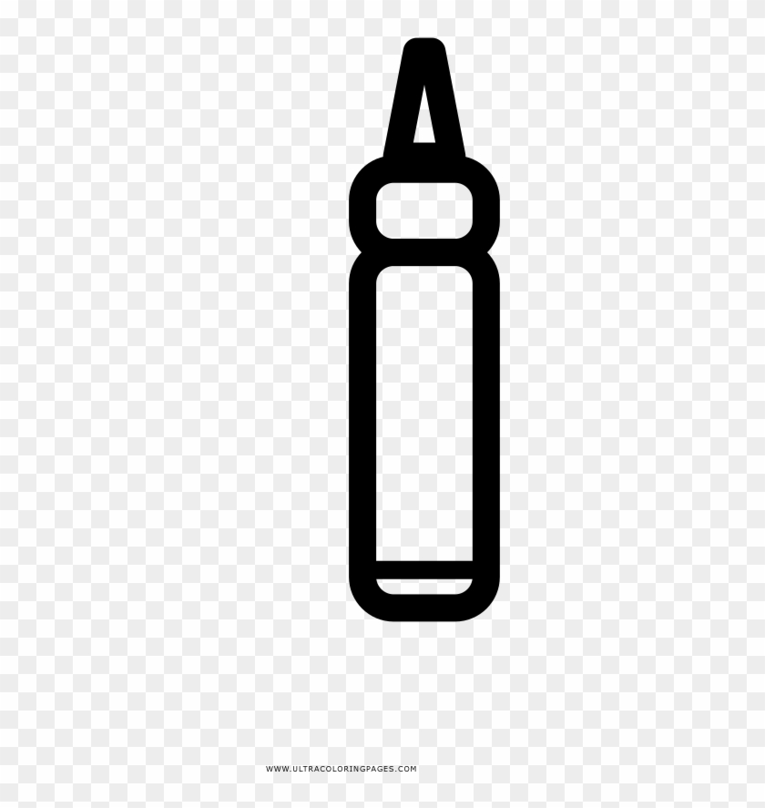 Condiment Bottle Coloring Page - Water Bottle #1620854
