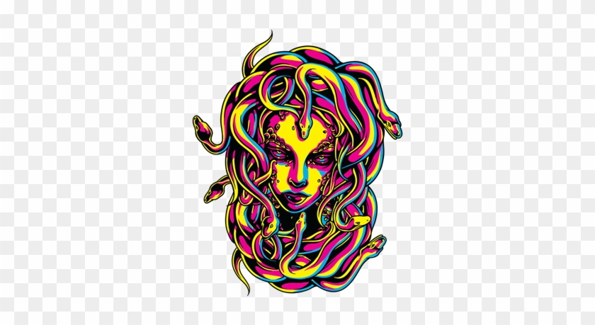 Cmyk Medusa - T-shirt #1620940
