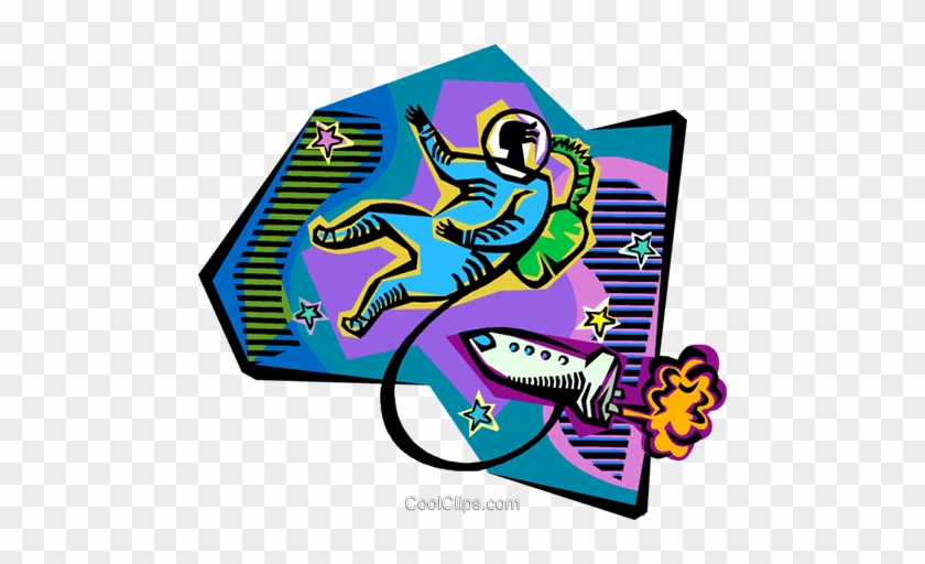 Astronaut With Spaceship Royalty Free Vector Clip Art - Astronaut With Spaceship Royalty Free Vector Clip Art #1621003
