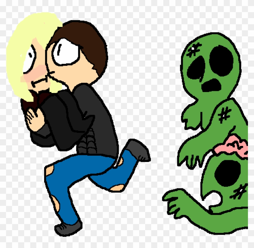 Running Away With Hottie - Cartoon #1621079