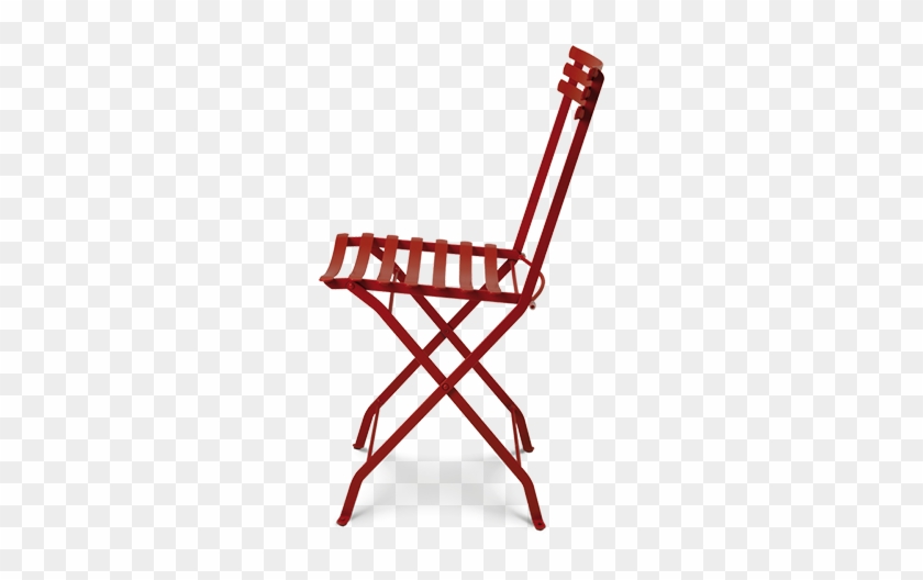 Red Metal Outdoor Folding Chairs #1621140