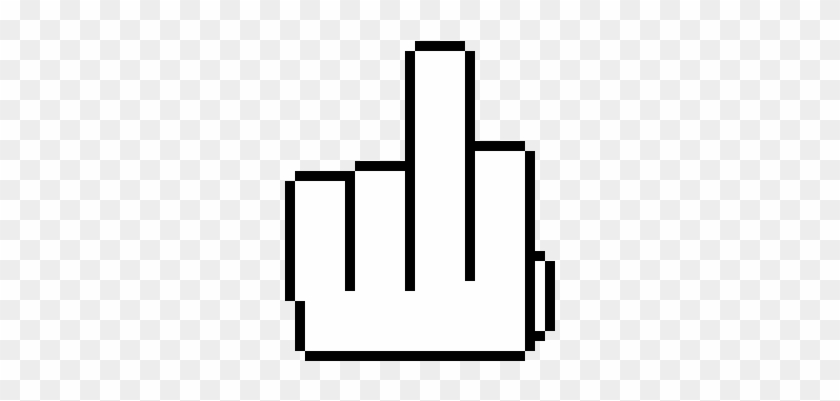 Fuck Off - Transparent Middle Finger Cursor #1621225