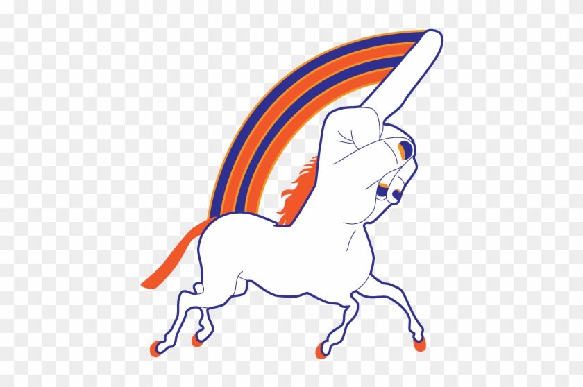 Broncos Fan Said This - Rainbow Unicorn Middle Finger #1621250