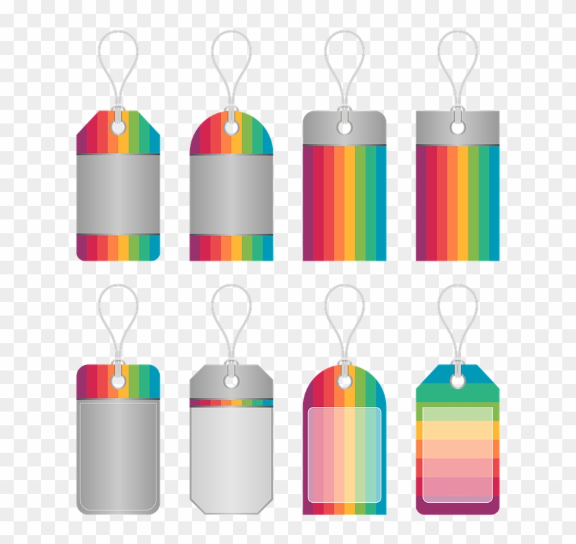 Price Tags, Ribbon, Colorful, Rainbow, Design - Rainbow Price Tag #1621311