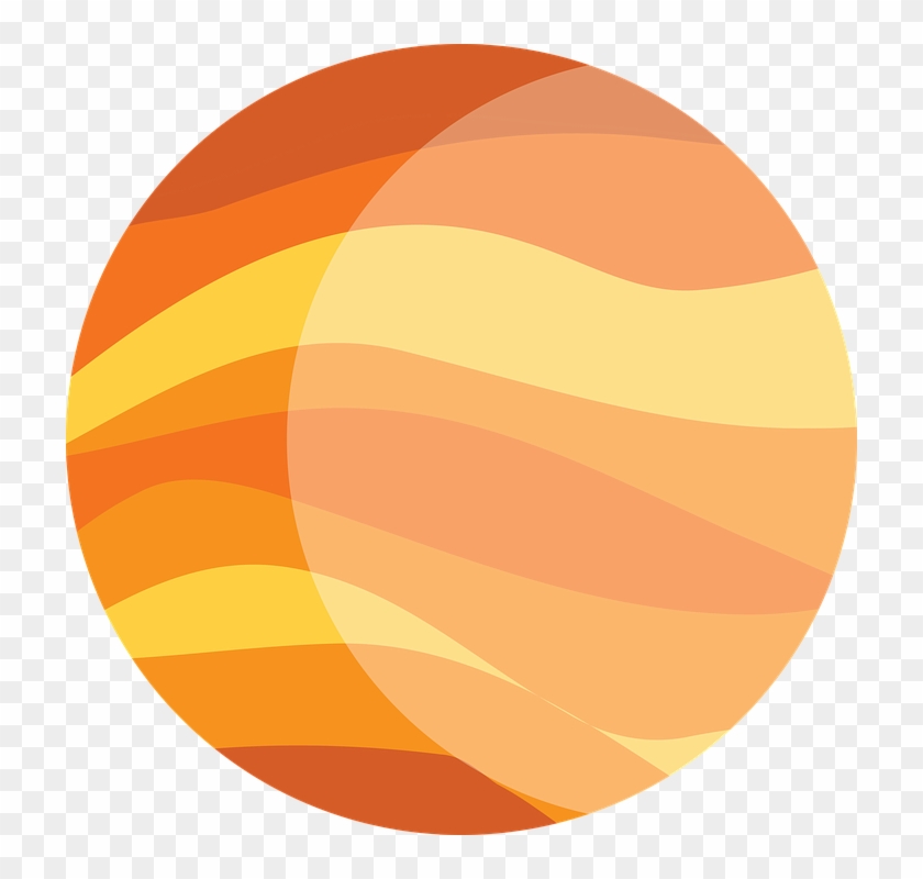 Jupiter Orange - Jupiter The Planet Clip Art #1621403