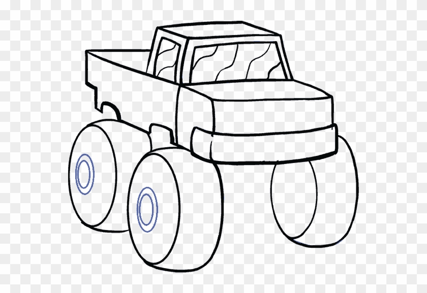 678 X 600 5 - Monster Truck Drawing Easy #1621435
