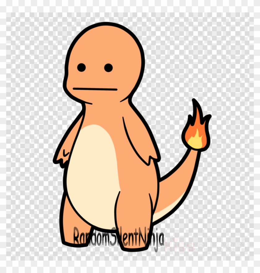 Derpy Charmander Clipart Charmander Pokémon Bulbasaur - Black Balloon Png #1621489