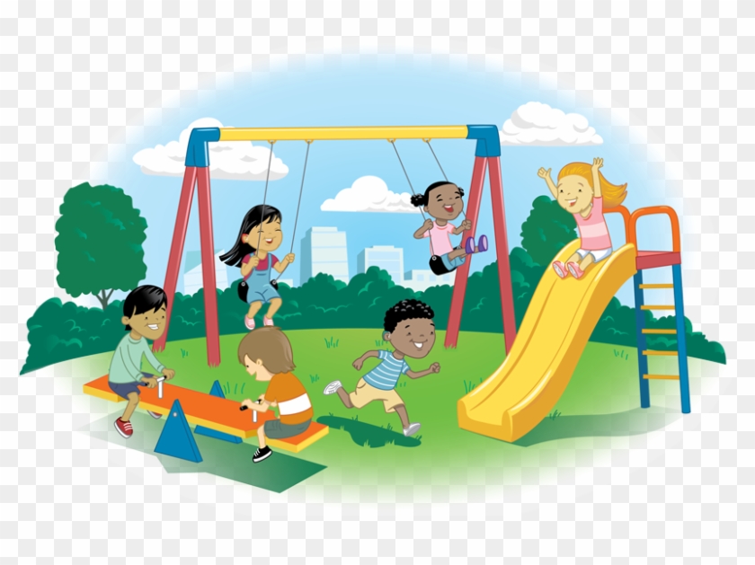 The Listening Room - Kids Playground Cartoon Hd Png #1621654