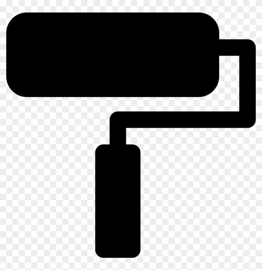 Paint Roller Silhouette Svg Png Icon Free Download - Paint Roller Icon Svg #1621773
