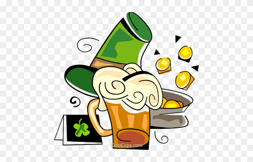 Patrick's Day Beer And Pot Of Gold Royalty Free Vector - St Patrick's Day #1621828