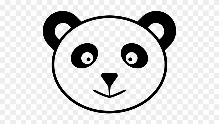 Nature, Cartoon Panda, Cartoon Panda Face Icon - Panda Face Cartoon Png #1621903