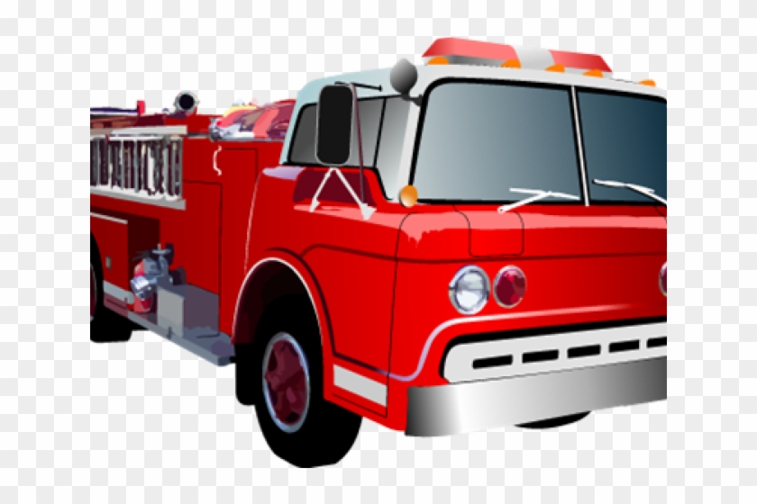Fire Truck Clipart Transparent Background - Fire Truck And Police Car Clipart #1621982