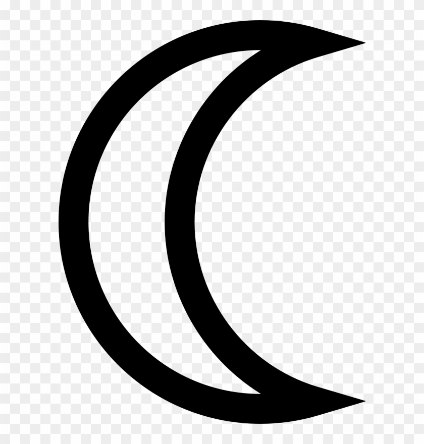 2 Clip Art Download - Crescent Moon Icon Cc0 #1622028