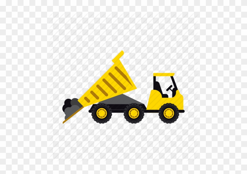 Construction Heavy Soil Transportation Vehicle Icon - Dumper Truck Icons #1622120