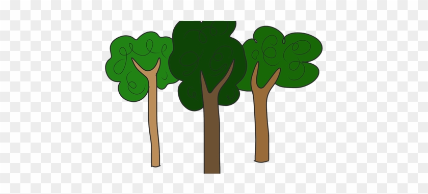 Tropical Trees Clipart K Pictures Full Bush - 3 Trees Clipart #1622148