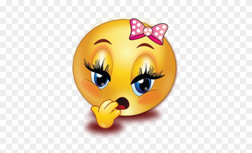 Yawning Girl Smiley Emoji Sticker - Emoji Listening To Music #1622159