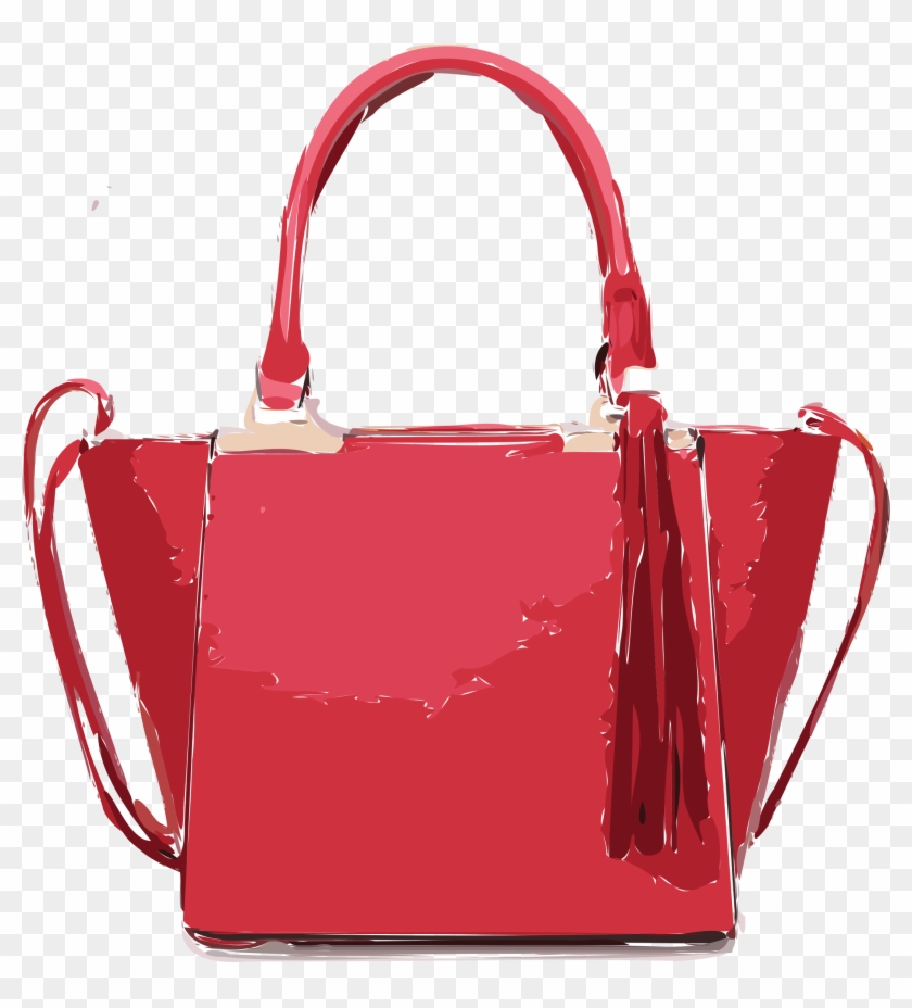 Library Pink With Tassles Big Image Png - Handbag #1622484