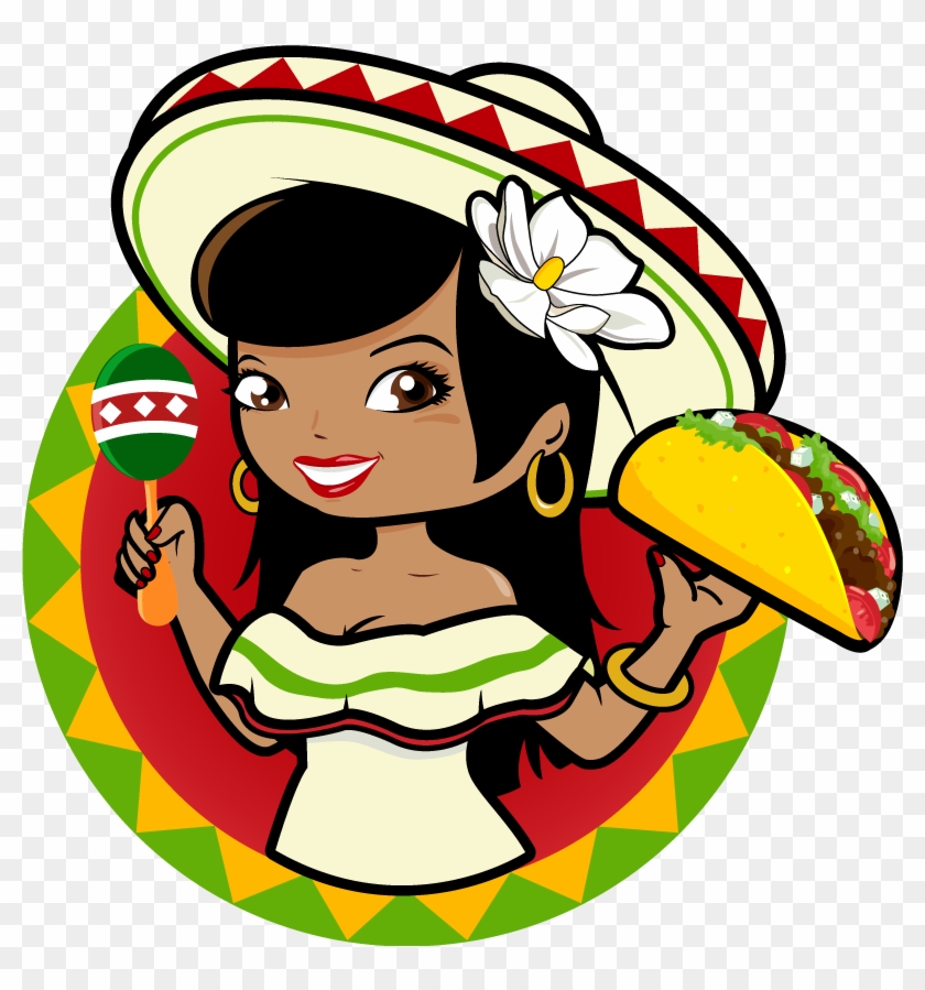 Bowl A Thon Theme - Mexican Woman Cartoon #1622619