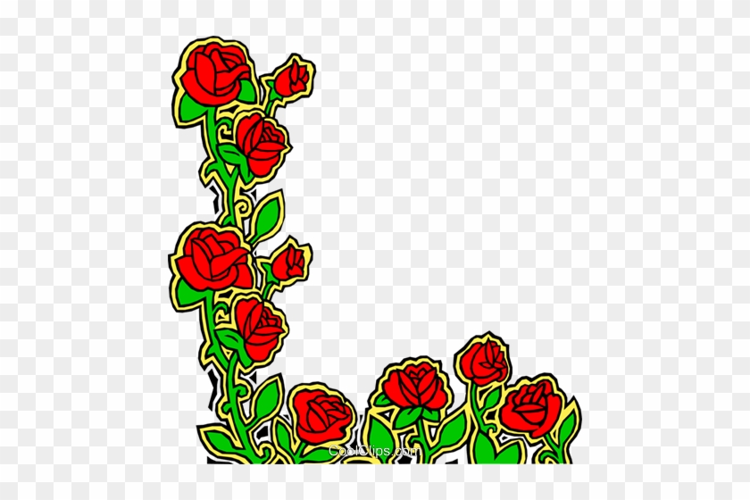 Rose Design Royalty Free Vector Clip Art Illustration - Garden Roses #1622776