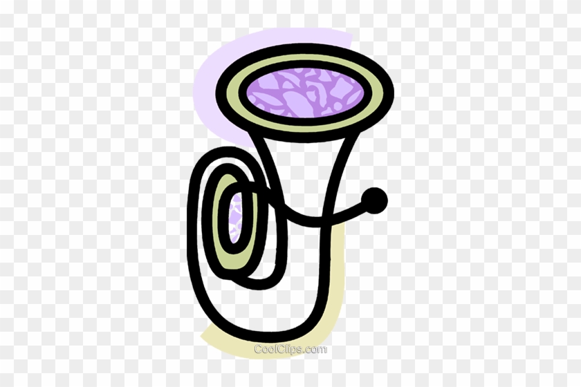 Colorful Tuba Royalty Free Vector Clip Art Illustration - Colorful Tuba ...
