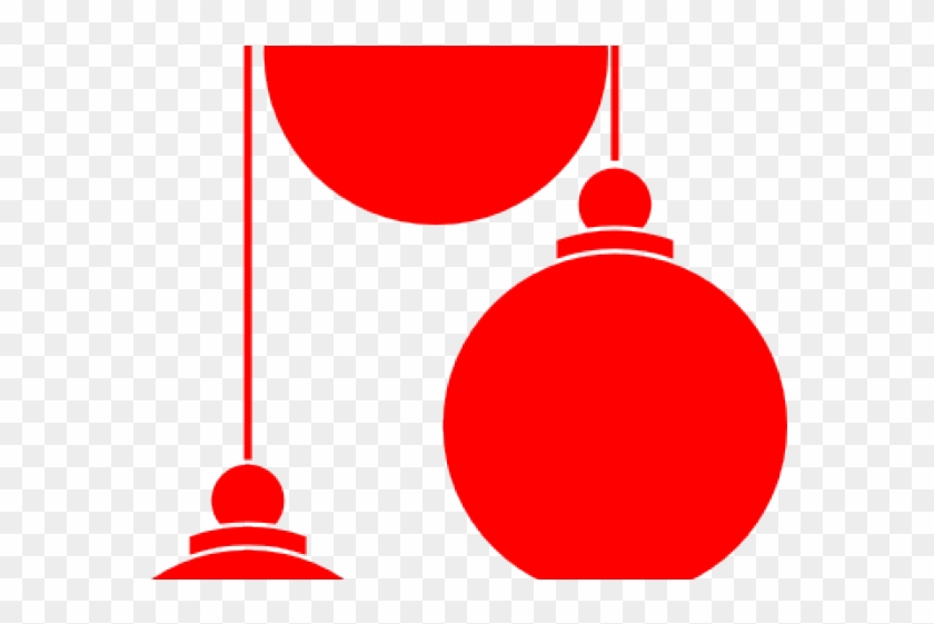 Christmas Ornament Clipart Red - Christmas Balls Vector Png #1622828