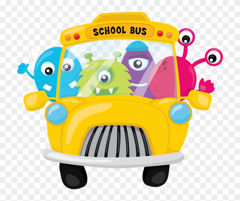 School Bus Full Of Little Monsters Clip Art - School Monsters Png #1622877