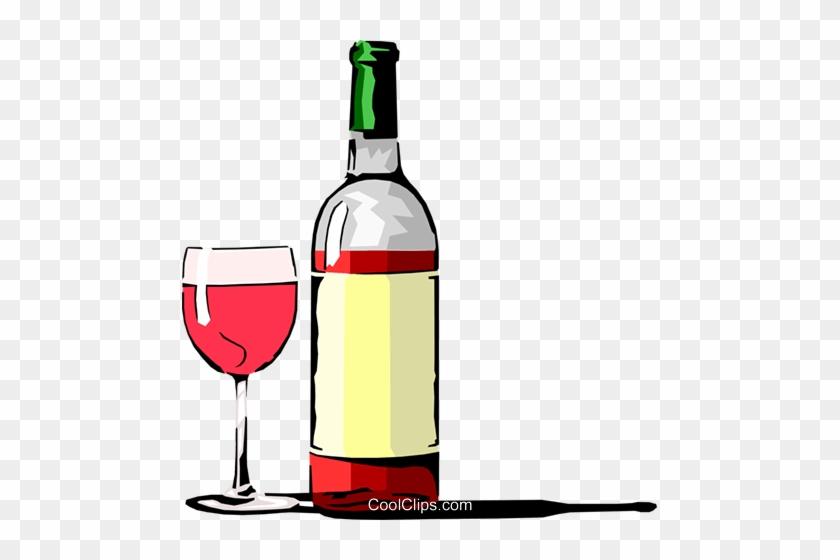 Alcohol Clipart Transparent Pencil And In Color Alcohol - Wine Bottle And Glass #1622927