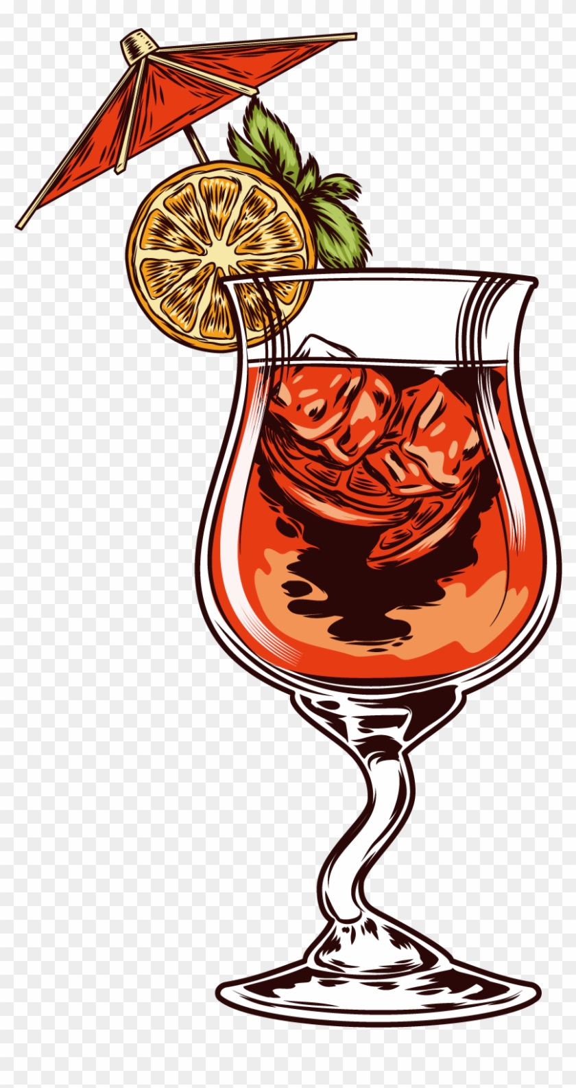 Orange Juice Cocktail Garnish Smoothie - Vector Smoothie Png #1622928