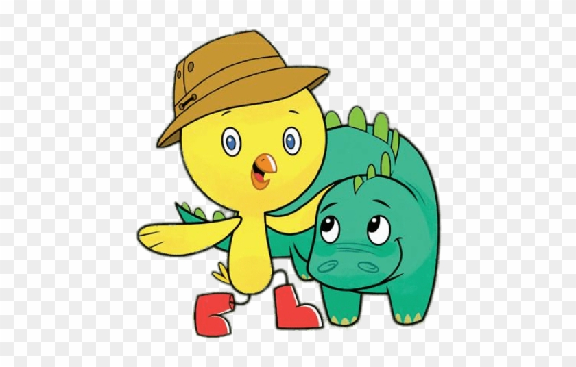 Free Png Download Chirp With His Dinosaur Friend Clipart - Cartoon #1622930