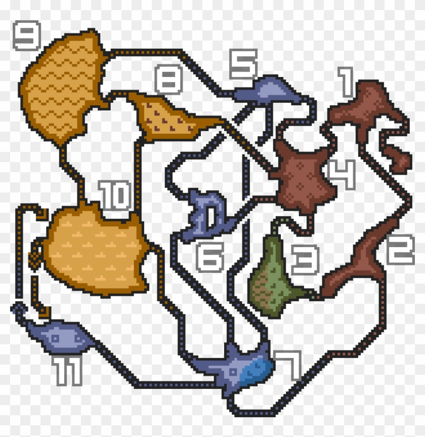 Dune Clipart Desert Map - Monster Hunter Portable 3rd #1622976