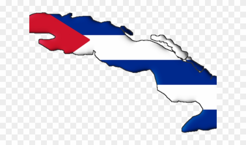 Island Clipart Cuba - Cuba Flag In Shape Of Country #1622997