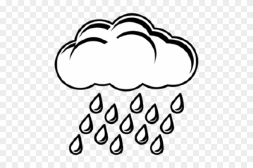 Rain Clipart Rain Cloud - Rain Clip Art Black And White #1623073