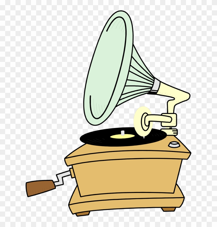 Gramophone Clipart Transparent - Record Player Clipart #1623084