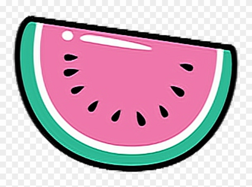 Ftewatermelon Sandia Kawaii Sandiakawaii Watermelon - Dibujos Kawaii De  Comida - Free Transparent PNG Clipart Images Download