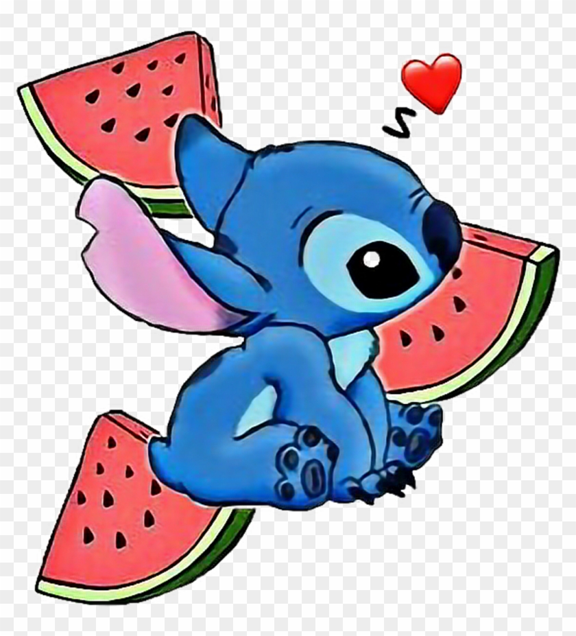 Scwatermelon Sticker - Dessin Stitch Mignon #1623092