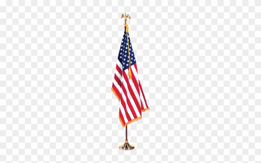 284 X 480 5 - Us Flag On Stand #1623114